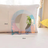 Acrylic Large Flower Colorful Mirror Living Room Home Decorative Wall Mirror Bedroom Table Standing Make-up Mirror