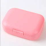 Simple Generous Soap Case Soap Dispenser Plate Case Solid Color Plastic Soaps Holder Home Shower Travel Rack Bathroom Supplies