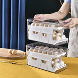 Egg Storage Box Rolling Slide Container Food Fridge Drawer Organizer Boxes Plastic Storage Container Refrigerators Organizations