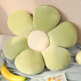 Stuffed Six Petal Flower Cushion Girly Room Decor Sunflower Pillow Bay Window Pink Flower Setting for Kids Bedroom Seat Pillow