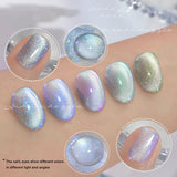 Crystal Stone Cat Eye Magnetic Nail Art Gel New Dazzle Shimmer Color Gel Semi Permanent Uv Varnish Nail Polish Top Coat Uv Gel